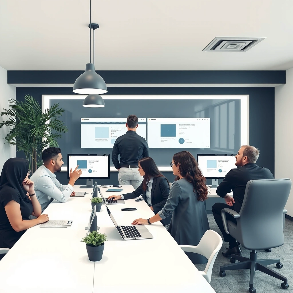 UXDrive team working on web design projects